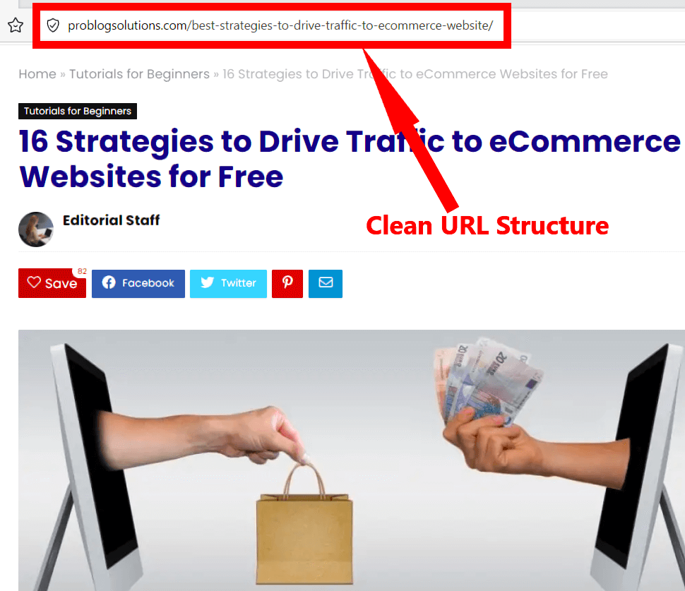 Clean URL Structure - Strategies to Drive Traffic to eCommerce Website