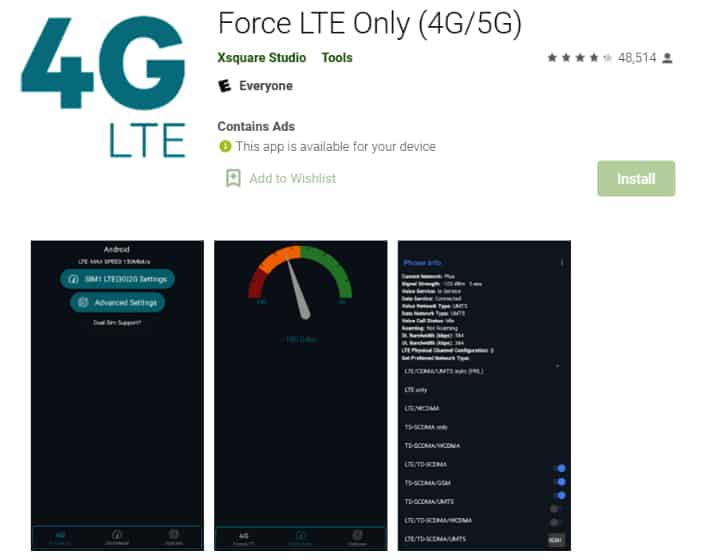 Force lte. Force LTE only.