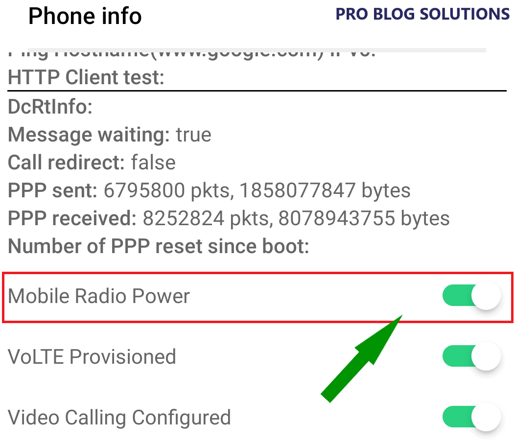 Mobile Radio Power Option - Enable Mobile Data in Airplane Mode