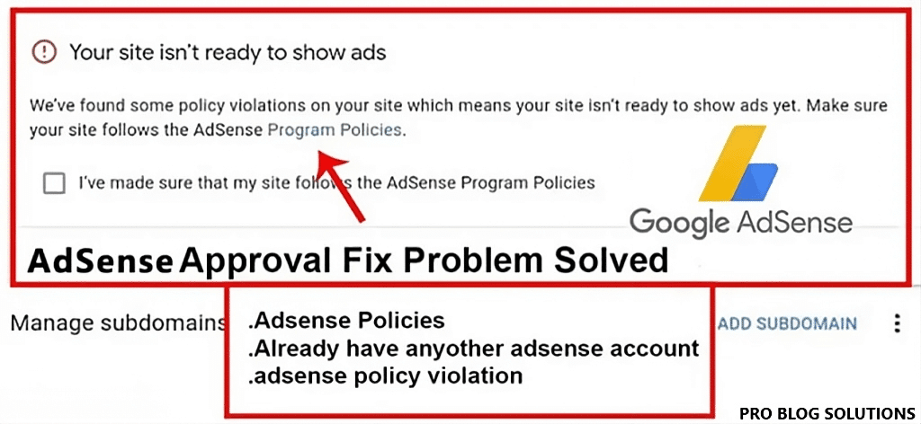 How to Fix Google AdSense Policy Violation With Easy Solutions
