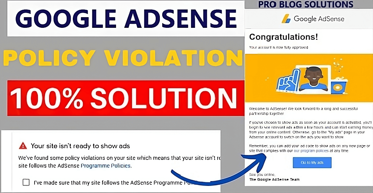 How to Fix Google AdSense Policy Violation Solutions