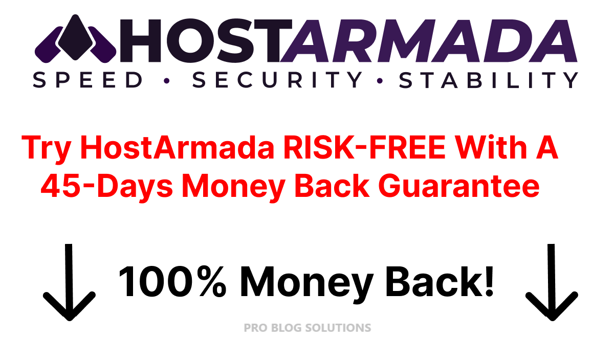 HostArmada Web Hosting Money Back Guarantee