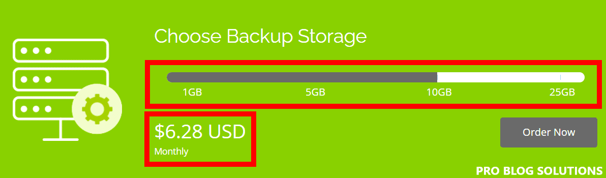 WebHostingPad Backups Fees