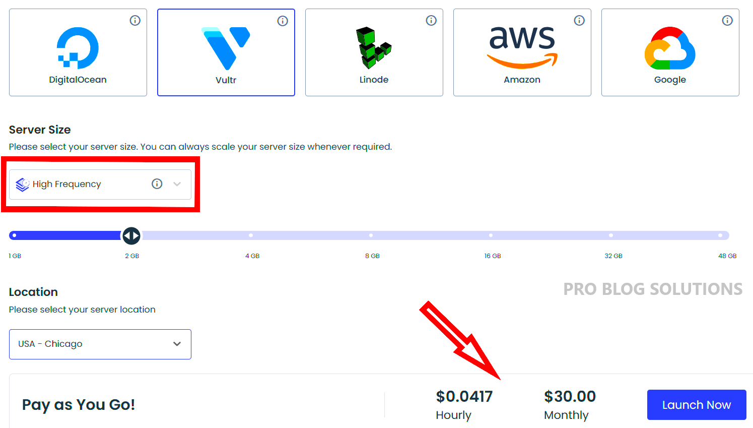 Cloudways Server Launch