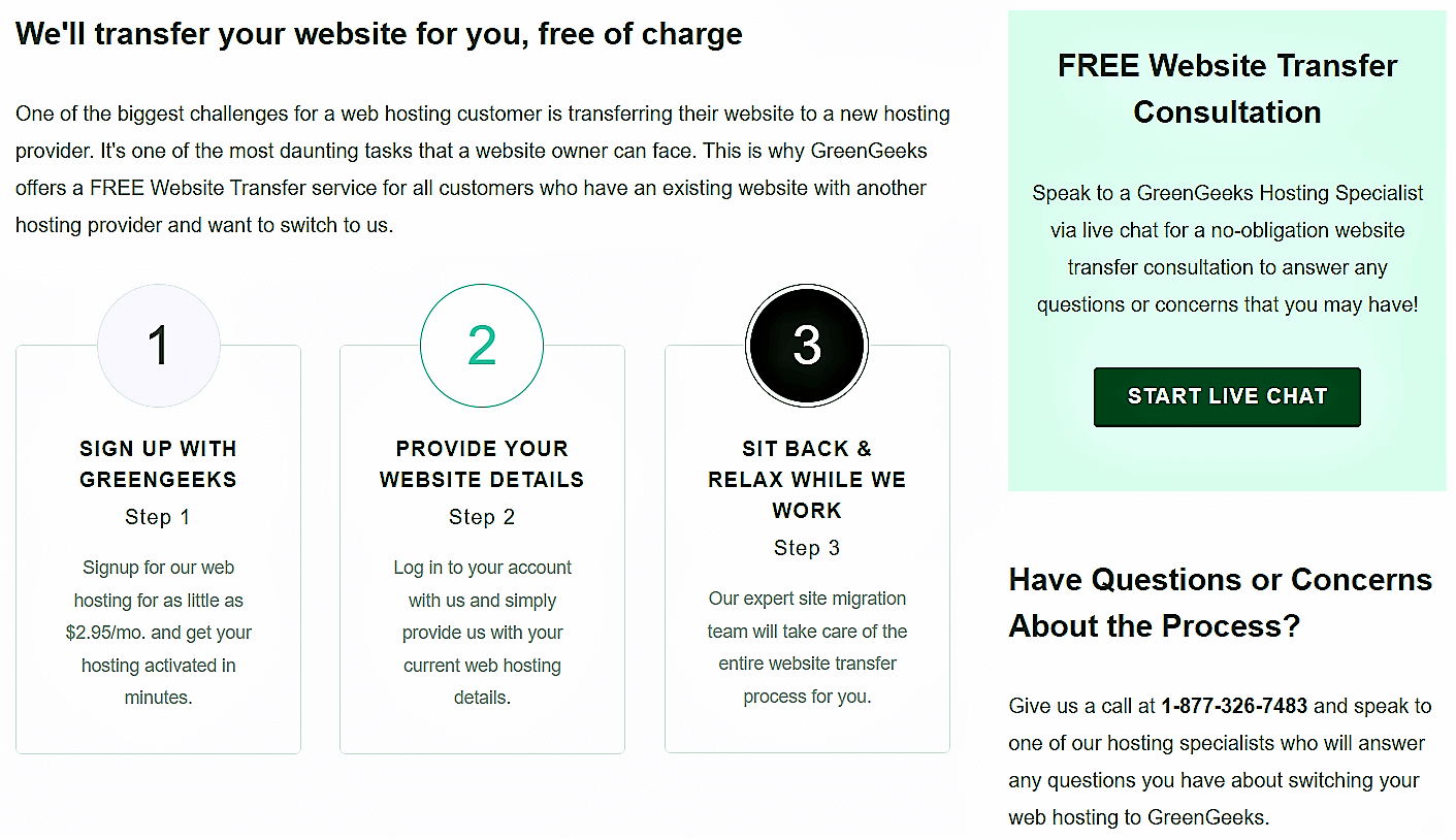 GreenGeeks Website Migration - GreenGeeks Hosting Review